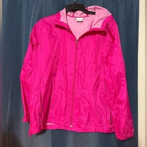 Vibrant Pink Rain Jacket